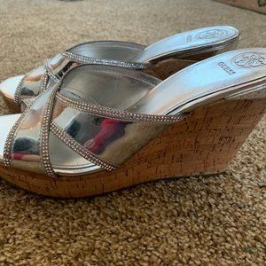 Guess wedges - silver